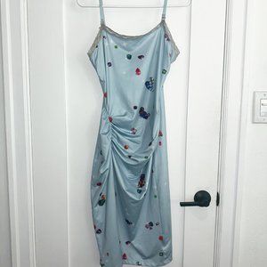 HOT LAVA Midi Dress: Gem Screenprint